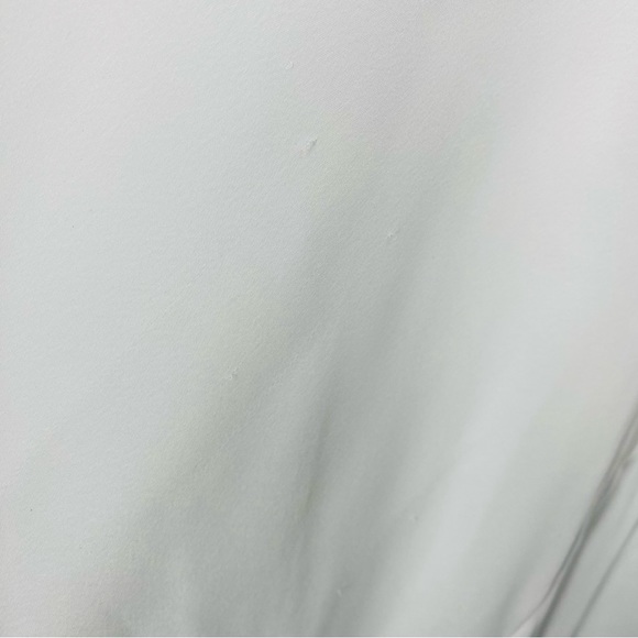 Norma Kamali Cross Back Bias Formal Satin Gown with Train in Snow White Size M - Picture 12 of 12
